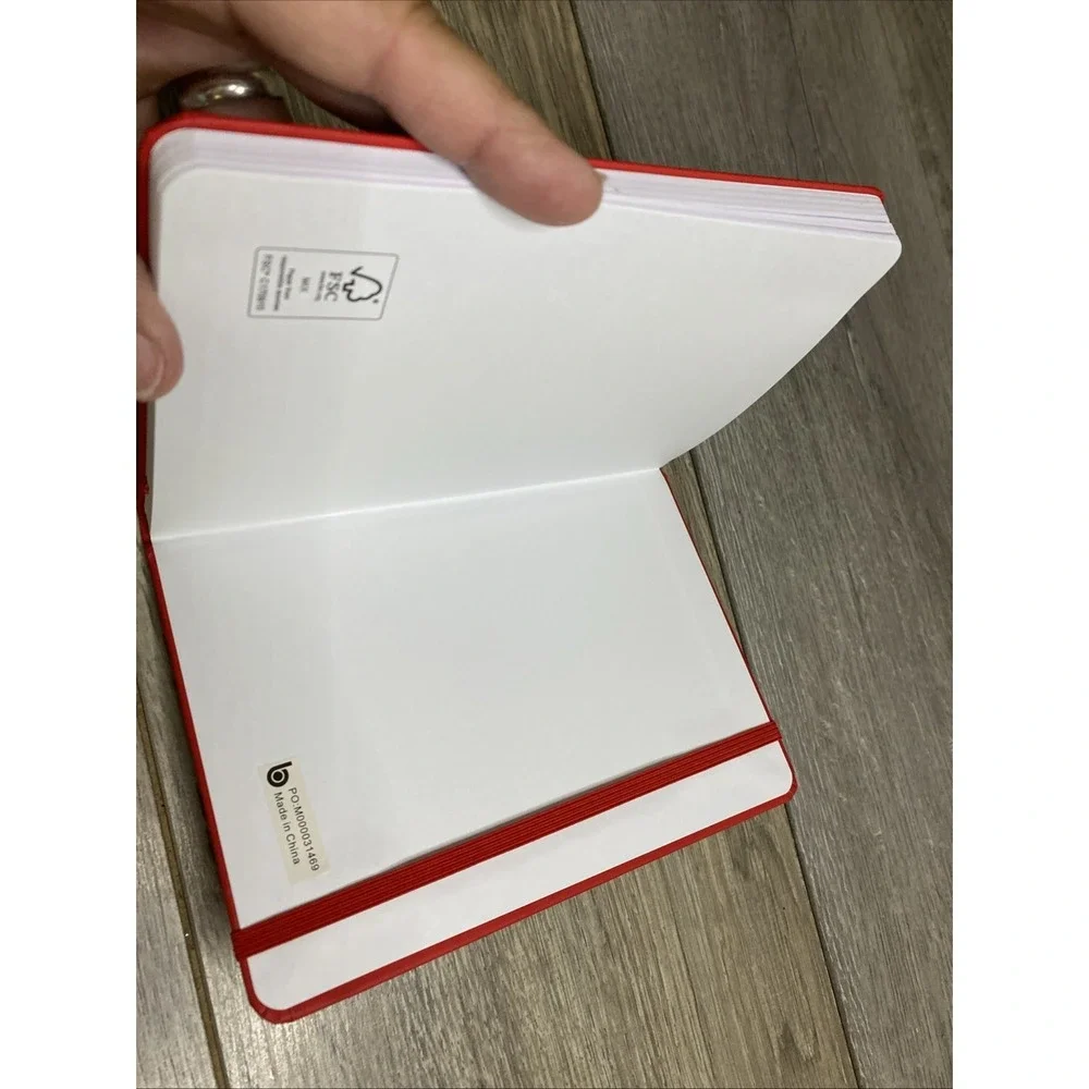 Coca-Cola Red Hardcover Journal Notebook Lined Pages Elastic Band Closure - NEW